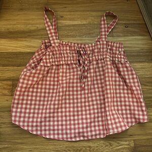 Plaid shirt tank